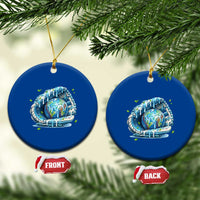 Earth Day Ceramic Ornament Funny Baseball Ice Cream Drip Glove Eco Friendly