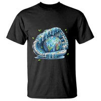 Earth Day T Shirt Funny Baseball Ice Cream Drip Glove Eco Friendly