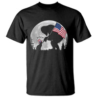 Bigfoot Boop Cat Moon T Shirt Funny Sasquatch Meme 4th of July