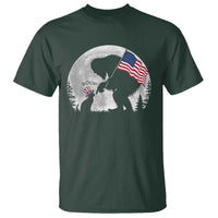 Bigfoot Boop Cat Moon T Shirt Funny Sasquatch Meme 4th of July