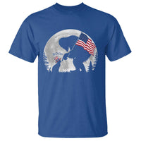 Bigfoot Boop Cat Moon T Shirt Funny Sasquatch Meme 4th of July