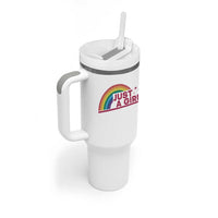 Just A Girl LGBTQ Pride Month Tumbler With Handle