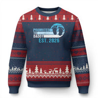 Promoted to Daddy 2026 Ugly Christmas Sweater Funny Pregnancy Reveal
