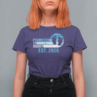Promoted to Daddy 2026 T Shirt For Women Funny Pregnancy Reveal