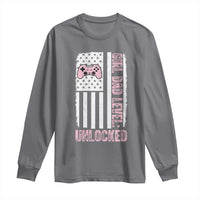 Girl Dad Level Unlocked Long Sleeve Shirt Funny New Dad