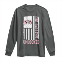 Girl Dad Level Unlocked Long Sleeve Shirt Funny New Dad