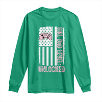 Girl Dad Level Unlocked Long Sleeve Shirt Funny New Dad