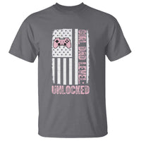 Girl Dad Level Unlocked T Shirt Funny New Dad