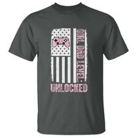 Girl Dad Level Unlocked T Shirt Funny New Dad