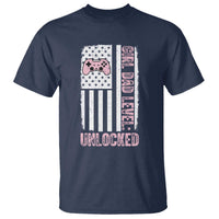 Girl Dad Level Unlocked T Shirt Funny New Dad