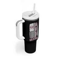 Girl Dad Level Unlocked Tumbler With Handle Funny New Dad