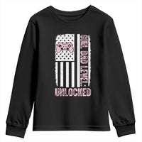 Girl Dad Level Unlocked Youth Sweatshirt Funny New Dad