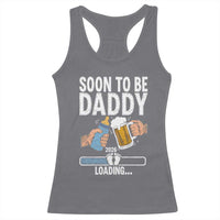 Dad to Be 2026 Racerback Tank Top Promoted To Daddy Beer Lover New Baby Gift