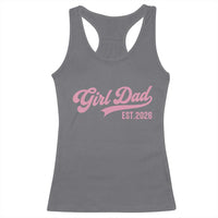 Soon to Be Daddy of Baby Girl 2026 Racerback Tank Top Promoted to Daddy New Dad