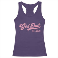 Soon to Be Daddy of Baby Girl 2026 Racerback Tank Top Promoted to Daddy New Dad