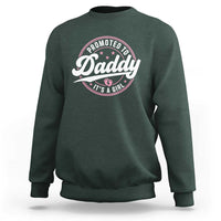 Promoted To Daddy It's A Girl Sweatshirt Funny Pregnancy Reveal