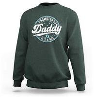 Promoted To Daddy It's A Boy Sweatshirt Funny Pregnancy Reveal