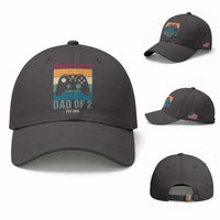 Dad Level Unlocked Baseball Cap Funny New Dad Gaming Father's Day Gift