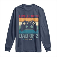Dad Level Unlocked Long Sleeve Shirt Funny New Dad Gaming Father's Day Gift