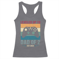 Dad Level Unlocked Racerback Tank Top Funny New Dad Gaming Father's Day Gift