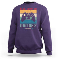 Dad Level Unlocked Sweatshirt Funny New Dad Gaming Father's Day Gift