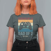 Dad Level Unlocked T Shirt For Women Funny New Dad Gaming Father's Day Gift