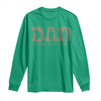 Dad Veteran Myth Legend Dad Military Father Gift Long Sleeve Shirt