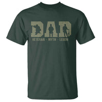 Dad Veteran Myth Legend Dad Military Father Gift T Shirt