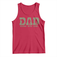 Dad Veteran Myth Legend Dad Military Father Gift Tank Top