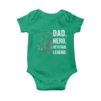 Dad Hero Veteran Legend Camouflage Father's Day Baby Onesie