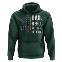 Dad Hero Veteran Legend Camouflage Father's Day Hoodie