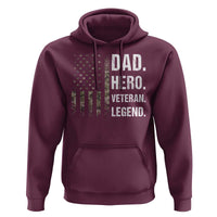 Dad Hero Veteran Legend Camouflage Father's Day Hoodie