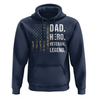 Dad Hero Veteran Legend Camouflage Father's Day Hoodie