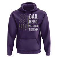 Dad Hero Veteran Legend Camouflage Father's Day Hoodie
