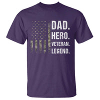 Dad Hero Veteran Legend Camouflage Father's Day T Shirt