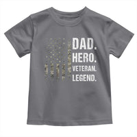 Dad Hero Veteran Legend Camouflage Father's Day Toddler T Shirt