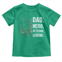 Dad Hero Veteran Legend Camouflage Father's Day Toddler T Shirt