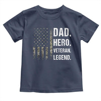 Dad Hero Veteran Legend Camouflage Father's Day Toddler T Shirt