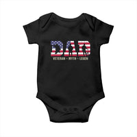Veteran Dad The Myth Legend Baby Onesie Cool Father's Day Military Gifts 4th of July