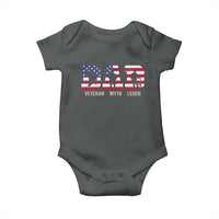 Veteran Dad The Myth Legend Baby Onesie Cool Father's Day Military Gifts 4th of July