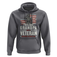 I'm A Dad Grandpa and Veteran Nothing Scares Me Hoodie Funny Veteran Dad Grandpa Humor