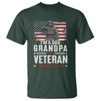 I'm A Dad Grandpa and Veteran Nothing Scares Me T Shirt Funny Veteran Dad Grandpa Humor