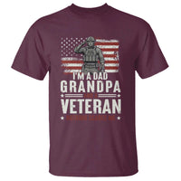 I'm A Dad Grandpa and Veteran Nothing Scares Me T Shirt Funny Veteran Dad Grandpa Humor