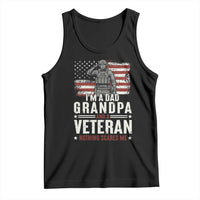 I'm A Dad Grandpa and Veteran Nothing Scares Me Tank Top Funny Veteran Dad Grandpa Humor