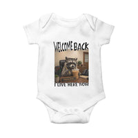 Funny Raccoon School Principal Baby Onesie Welcom Back To School