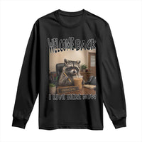 Funny Raccoon School Principal Long Sleeve Shirt Welcom Back To School