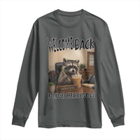 Funny Raccoon School Principal Long Sleeve Shirt Welcom Back To School