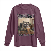 Funny Raccoon School Principal Long Sleeve Shirt Welcom Back To School