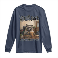Funny Raccoon School Principal Long Sleeve Shirt Welcom Back To School