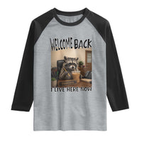 Funny Raccoon School Principal Raglan Shirt Welcom Back To School